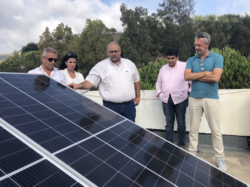 Inauguration of the first solar panel